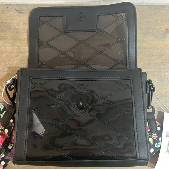 NWT Betsey Johnson Clear Black Crossbody Bag - Picture 5 of 8
